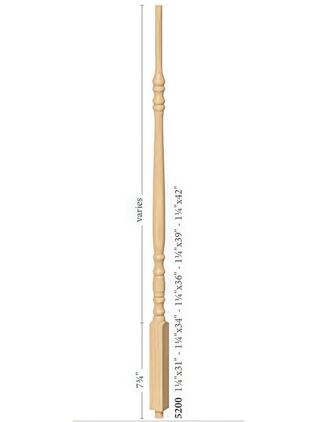 5200 42" Enhanced Hampton Baluster