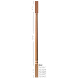 5241 31" Colonial Square Top Baluster Dimensional Information