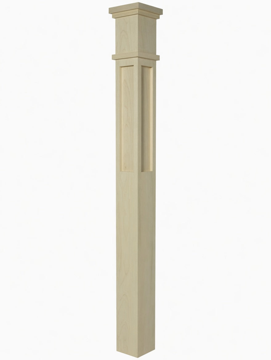 MFP-4375 Actual Flat Panel Box Newel Post