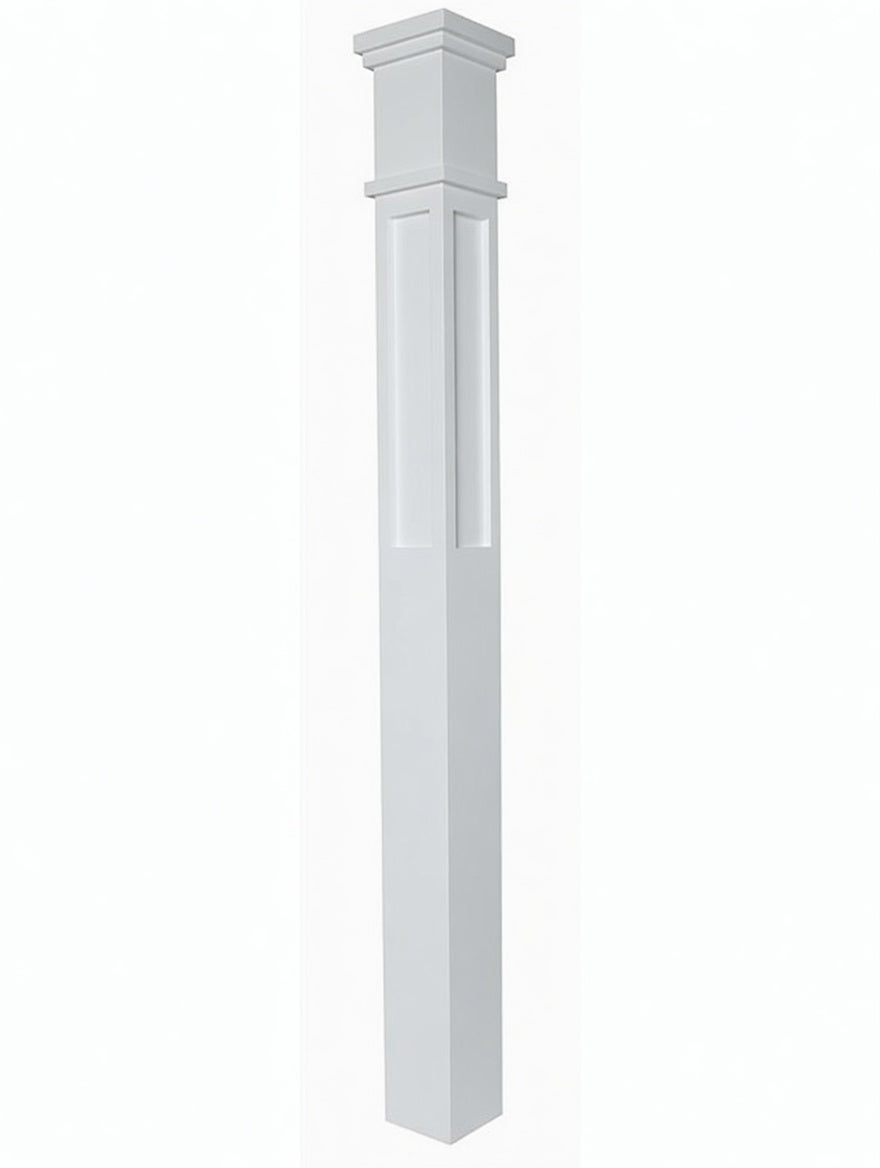 MFP-4375 Actual Flat Panel Box Newel Post