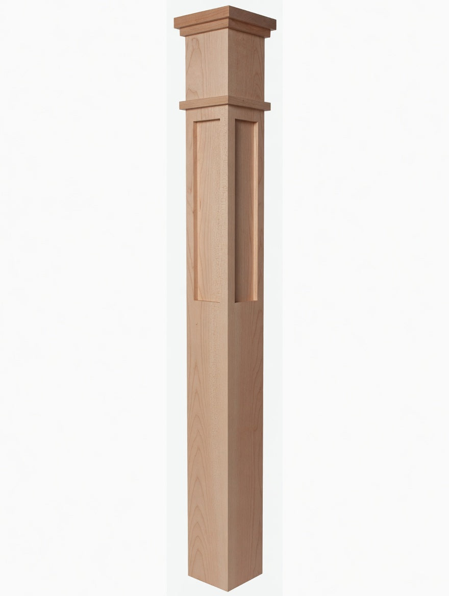 MFP-4375 Actual Flat Panel Box Newel Post