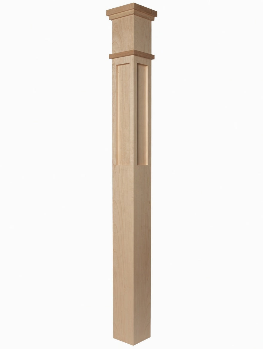 MFP-4375 Actual Flat Panel Box Newel Post
