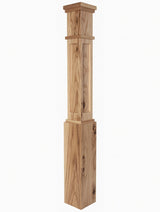 MFP-4091 Actual Flat Panel Mission-Style Box Newel Post