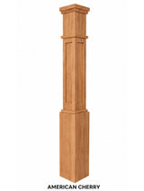 MFP-4091 Actual Flat Panel Mission-Style Box Newel Post