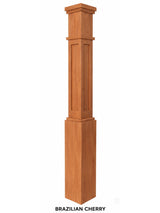 MFP-4091 Actual Flat Panel Mission-Style Box Newel Post