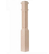 ARP-4091 Actual Raised Panel Box Newel Post