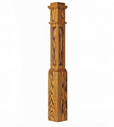 ARP-4091 Actual Raised Panel Box Newel Post