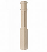 ARP-4091 Actual Raised Panel Box Newel Post