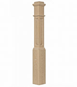 ARP-4091 Actual Raised Panel Box Newel Post