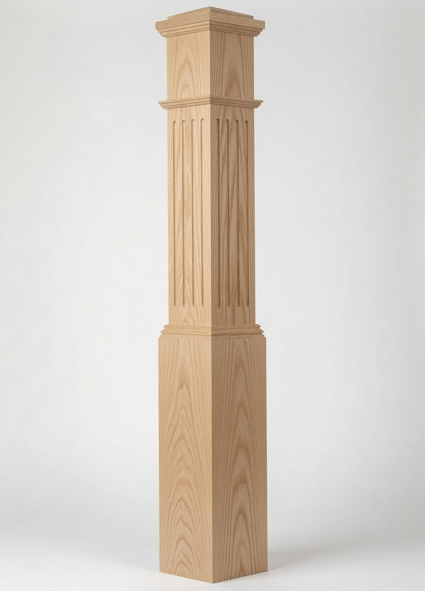 F-4092 Fluted Box Newel Post