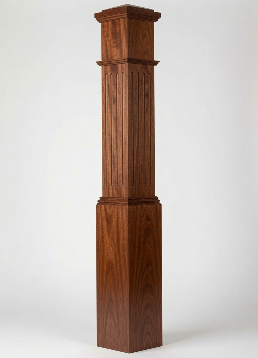 F-4092 Fluted Box Newel Post