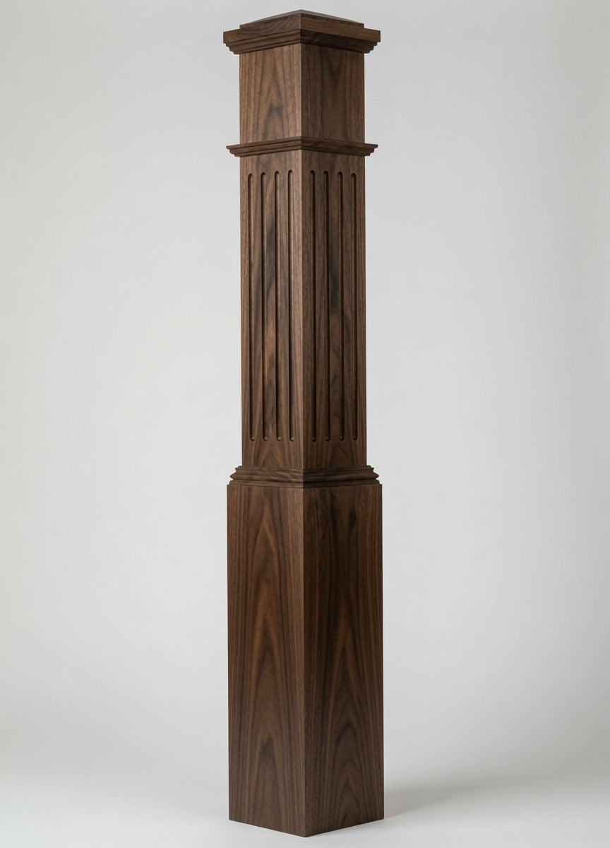 F-4092 Fluted Box Newel Post