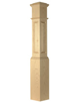 ARP-4092 Actual Raised Panel Box Newel Post