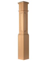 ARP-4092 Actual Raised Panel Box Newel Post