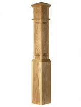 ARP-4092 Actual Raised Panel Box Newel Post