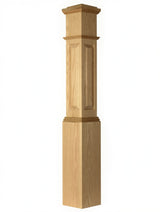 ARP-4092 Actual Raised Panel Box Newel Post