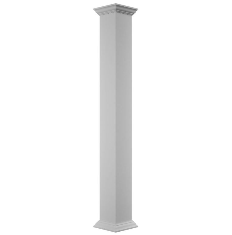 Square Non-Tapered Smooth PVC ENDURA-CRAFT Column