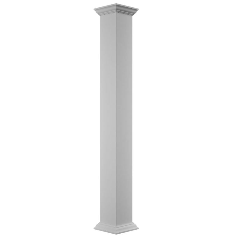 Square Non-Tapered Smooth PVC ENDURA-CRAFT Column