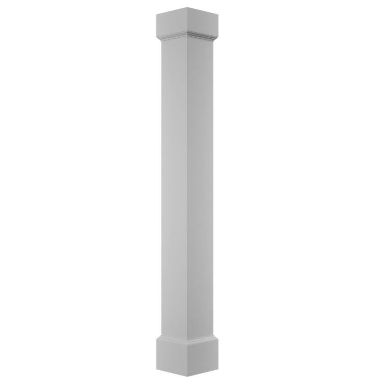 Square Non-Tapered Smooth PVC ENDURA-CRAFT Column