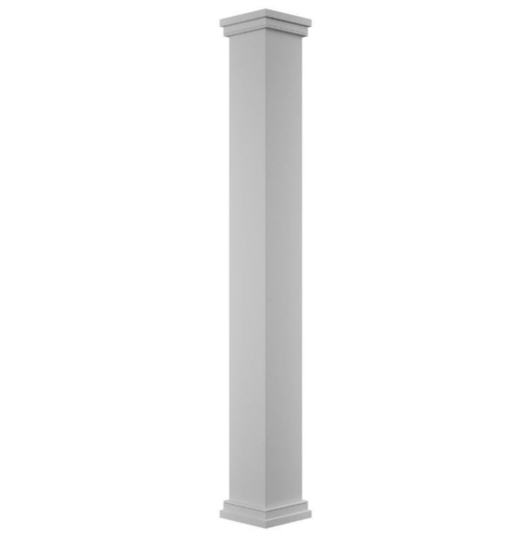 Square Non-Tapered Smooth PVC ENDURA-CRAFT Column