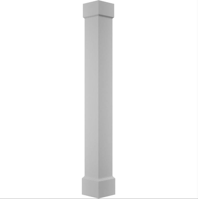 Square Non-Tapered Smooth PVC ENDURA-CRAFT Column