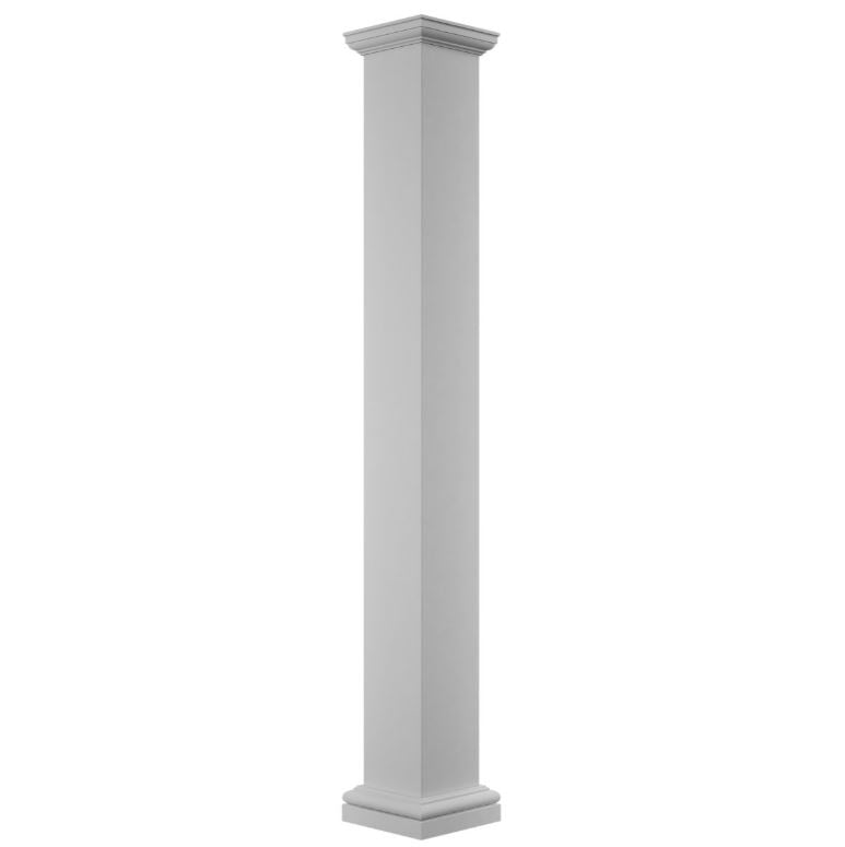 Square Non-Tapered Smooth PVC ENDURA-CRAFT Column