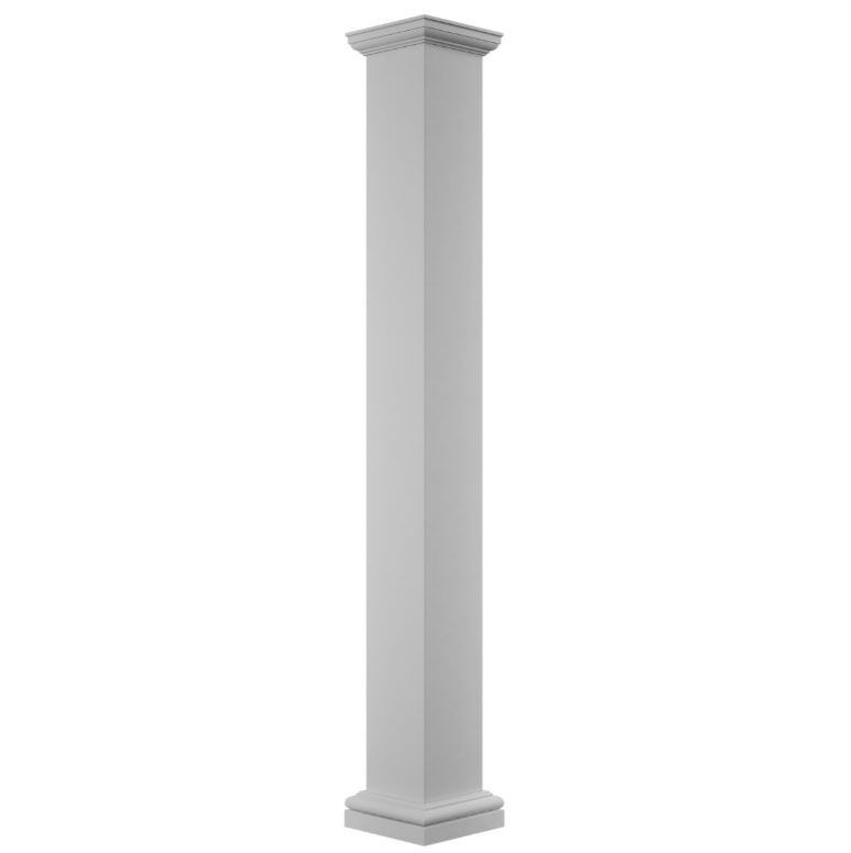 Square Non-Tapered Smooth PVC ENDURA-CRAFT Column