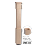 5400 Large Modern Newel Post With Optional Base Sleeve