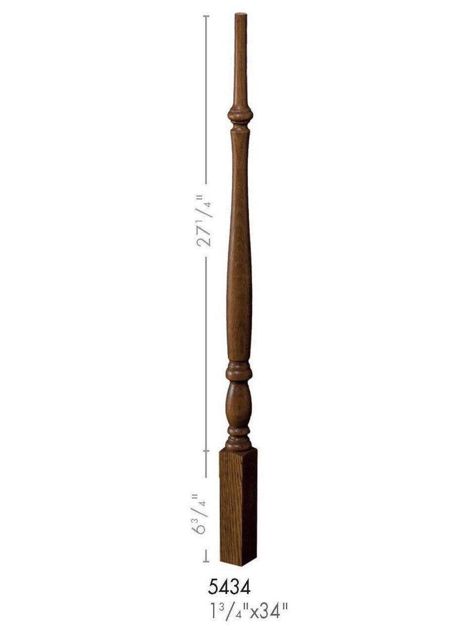 5434 34-inch Plain Country Classic Baluster