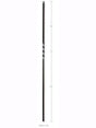 FIH5511-44 Hollow Single Twist Iron Baluster