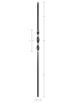 FIH5521-44 Hollow Single Ribbon Iron Baluster