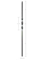FIH5521-44 Hollow Single Ribbon Iron Baluster