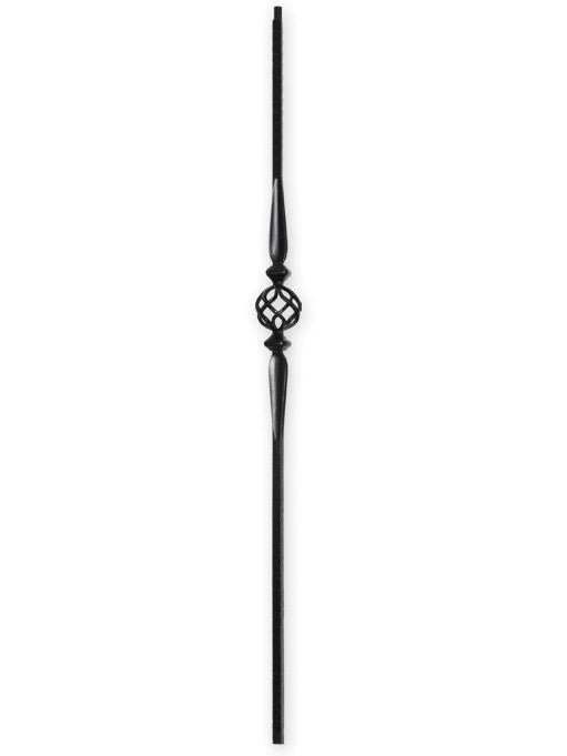 FIH5545-44 Hollow Ribbed Two Spoons and Basket Iron Baluster