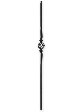 FIH5545-44 Hollow Ribbed Two Spoons and Basket Iron Baluster