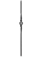FIH5545-44 Hollow Ribbed Two Spoons and Basket Iron Baluster