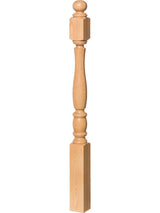 R-5548 Reeded Ball Top Starting Newel Post