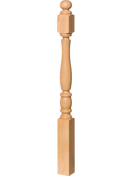 R-5548 Reeded Ball Top Starting Newel Post