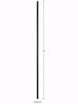 FIH5560-44 Hollow Plain Bar Baluster 