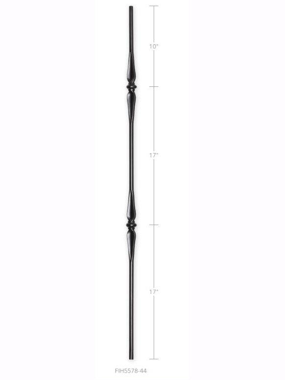 FIH5578-44  9/16" Round Tube Baluster Spoons & Knuckles
