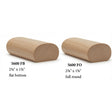 5600 2-3/8" x 1-7/8"Oval Handrail, Beech