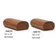5600 2-3/8" x 1-7/8"Oval Handrail, Hickory