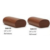 5600 2-3/8" x 1-7/8" Oval Handrail, Mahogany