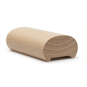 5600P Plowed 2-3/8" x 1-7/8"Oval Handrail, Beech