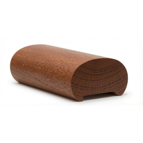 5600P Plowed 2-3/8" x 1-7/8" Oval Handrail, Mahogany