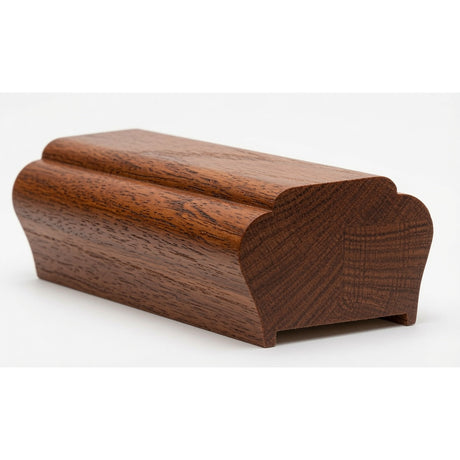 5700P Plowed 2-1/2" x 1-3/4" Contemporary Handrail, Brazilian Cherry