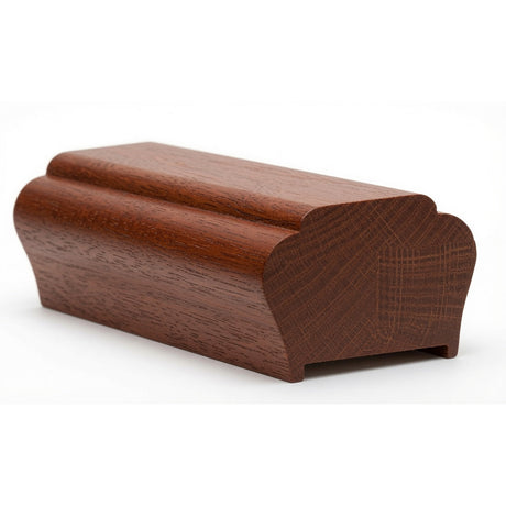 5700P Plowed 2-1/2" x 1-3/4" Contemporary Handrail, Mahogany