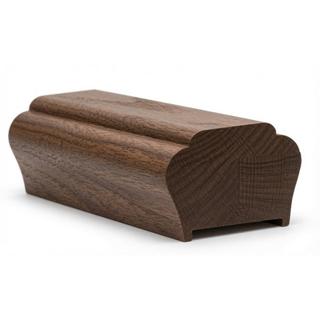 5700P Plowed 2-1/2" x 1-3/4" Contemporary Handrail, Walnut