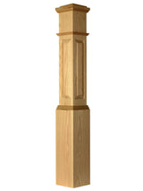 ARP-4092 Actual Raised Panel Box Newel Post