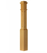 ARP-4091 Actual Raised Panel Box Newel Post