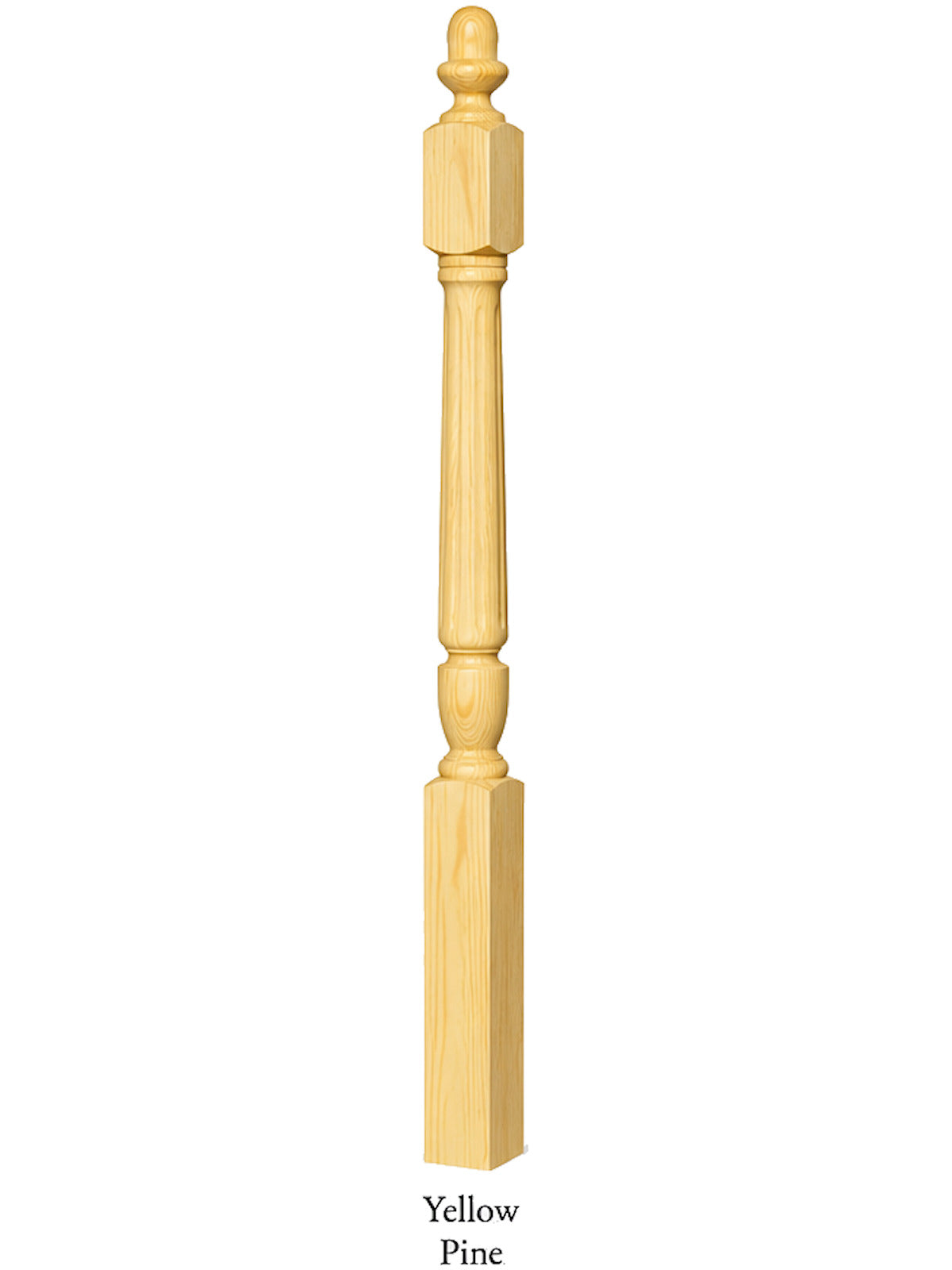 F-3042 Fluted Acorn Top Starting Newel Post